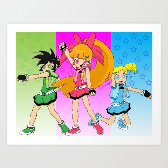 Power Puff Girls Z Art Print