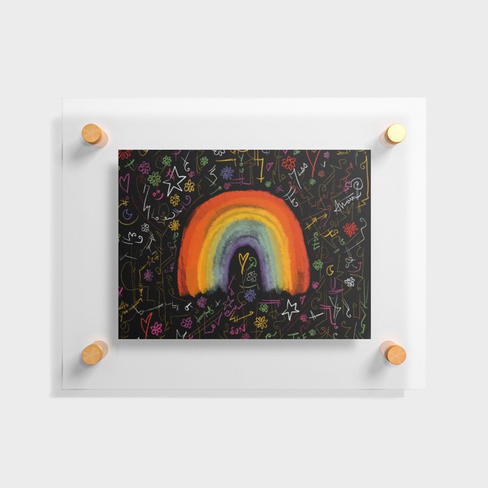 Rainbow Life Floating Acrylic Print