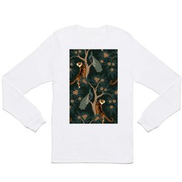 Vintage tiger and peacock Long Sleeve T-shirt