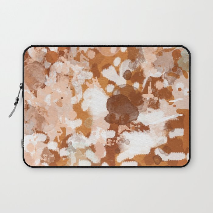 Elian - rust, orange, paint, abstract, boho, painting, clay, terracotta Laptop Sleeve