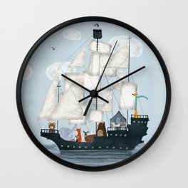 a nautical adventure Wall Clock