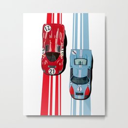 FordvFerrari '66 Metal Print | Graphicdesign, 330P4, 24Hours, Retroracelivery, Shelby, Enzo, Digital, Classicracelivery, Race, Gt40 