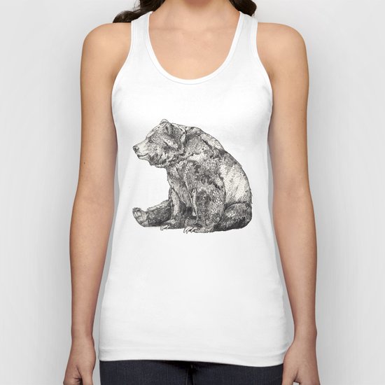 Bear // Graphite Unisex Tank Top