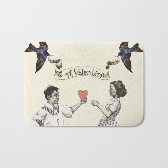 To My Valentine Bath Mat