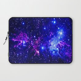 Fox Fur Nebula Galaxy blue purple Laptop Sleeve