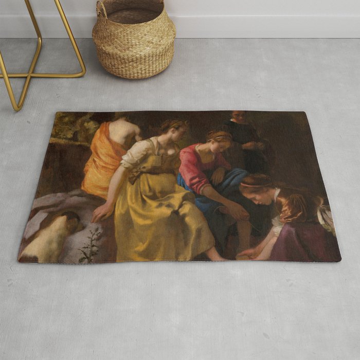 Johannes Vermeer "Diana and her Nymphs" Rug