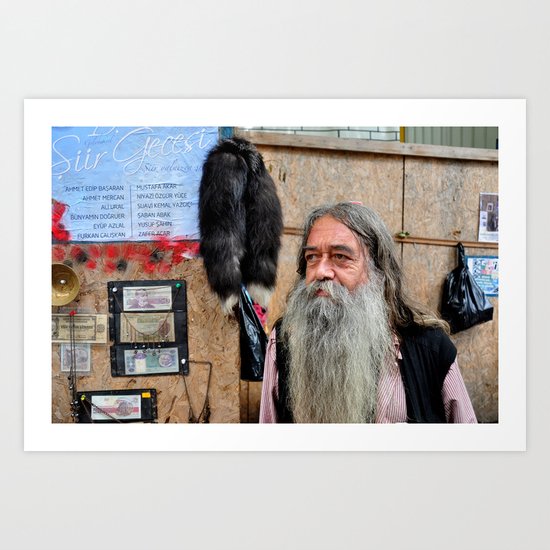 Old currency seller Art Print