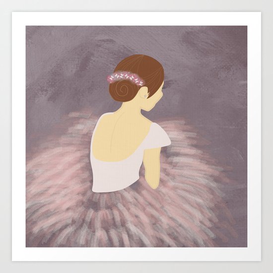 Ballerina Dancer 2 Art Print
