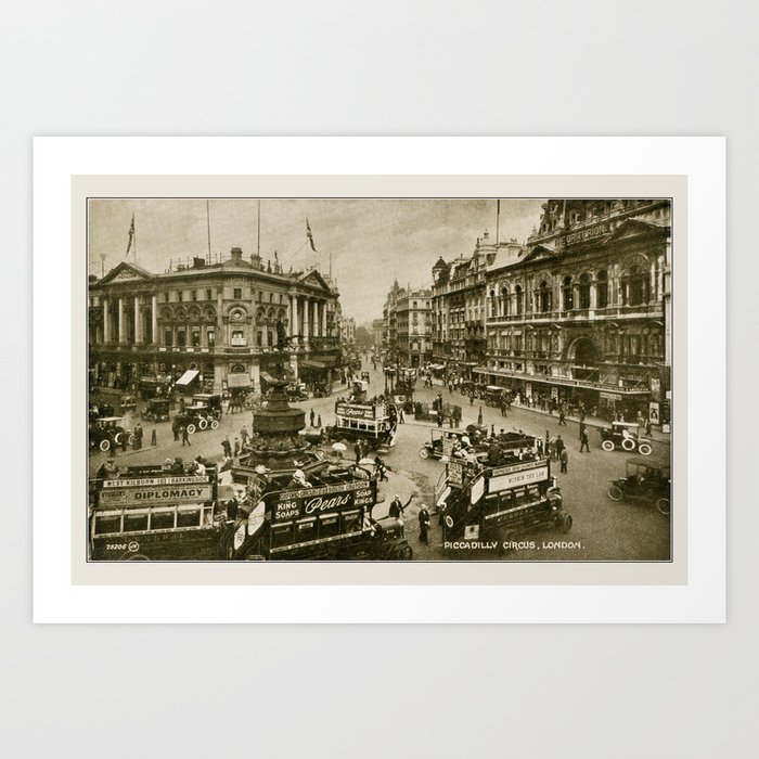  1910 Piccadilly Circus Art Print