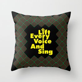 Lift Every Voice and Sing Throw Pillow