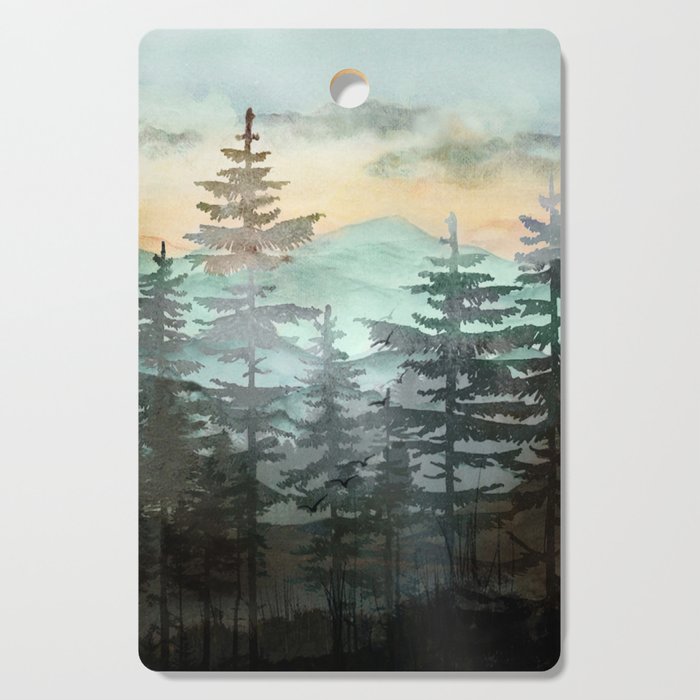 Pine Trees Cutting Board