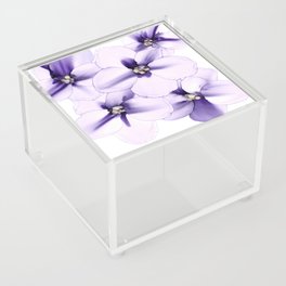 Spring Simplicity Fluid Floral Painting Acrylic Box