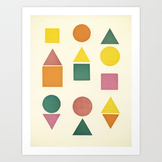 Shape Sorter Art Print