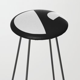 Minimal abstract geometry 4 Counter Stool
