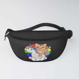 Cat Unicorn Rainbow Animals Unicorns Cats Fanny Pack