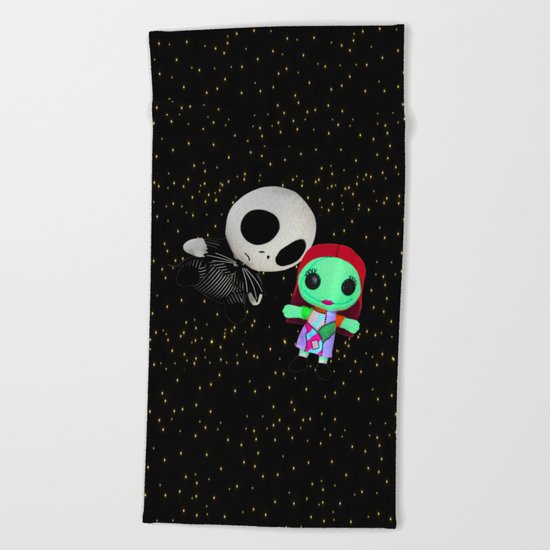Halloween Babies | Jack | Sally | Christmas | Nightmare Beach Towel
