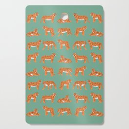 Year of the Tiger Orange and Green Cutting Board
