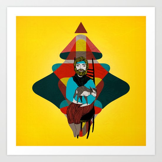 Goat Herder 2 Art Print