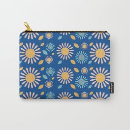 Patterned Flowers Carry-All Pouch