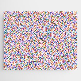 Rainbow Sprinkles Pattern Jigsaw Puzzle