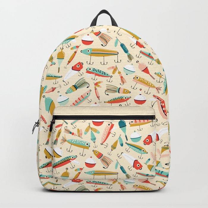 Fishing Lures Backpack by Allison Romero Design