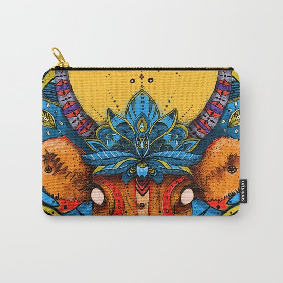 Holy Cow! Blue Lotus Mandala. Carry-All Pouch