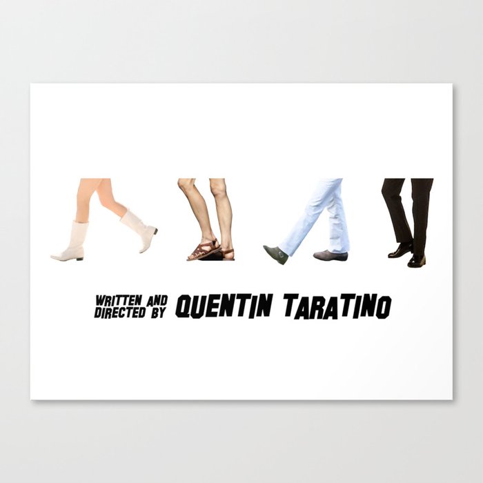 Quentin taratino feet Canvas Print