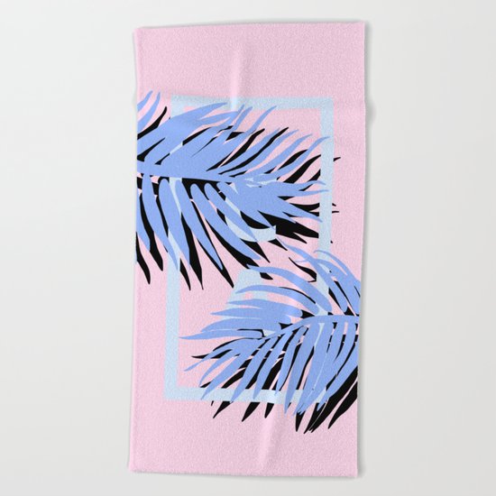 Cali blue blue Beach Towel