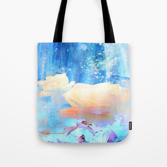 Yellow Roses By The Bridge By Annie Zeno Tote Bag