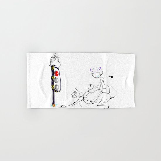 traffic lights Hand & Bath Towel
