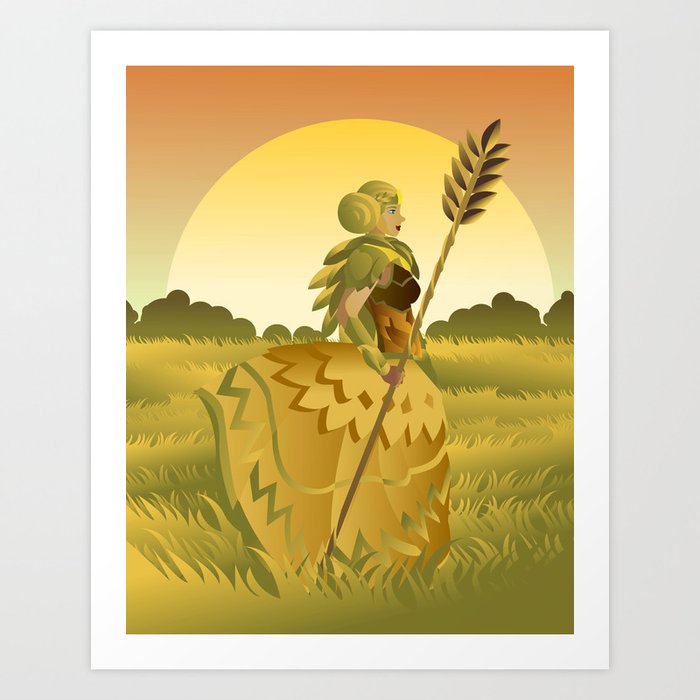 Demeter Ceres Greek Roman Mythology Goddess Of Agriculture On
