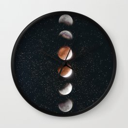 Phases of the Moon II Wall Clock
