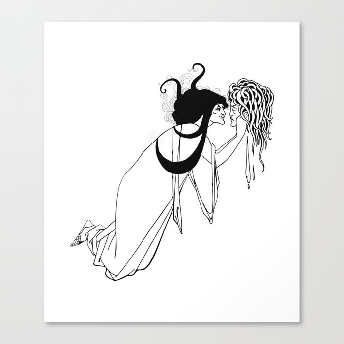 Aubrey Beardsley - The Climax Canvas Print