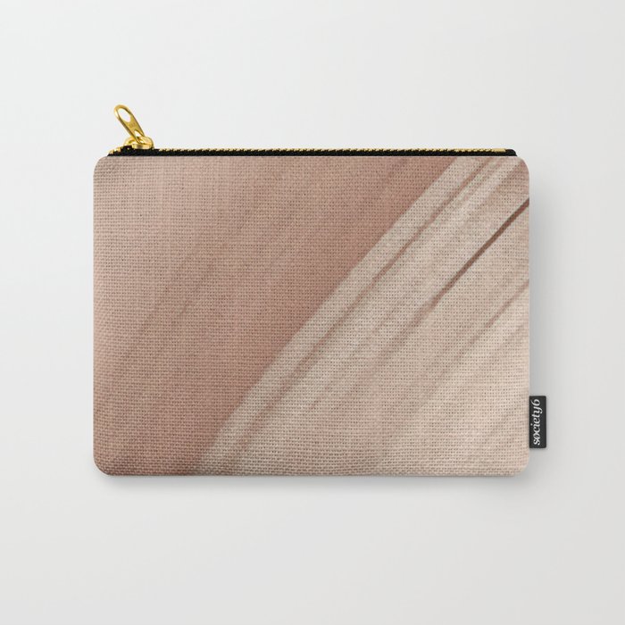 Pale Tan Brushstrokes  Carry-All Pouch
