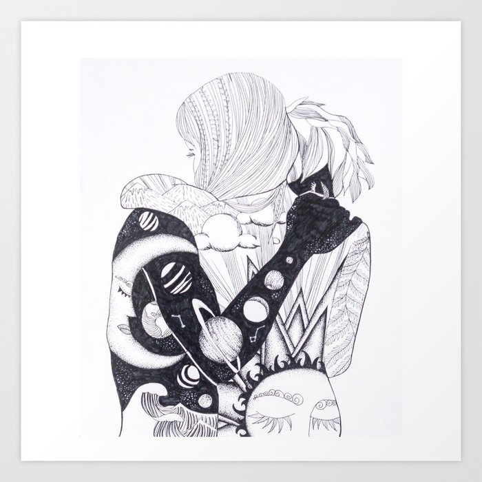 We Were Night And Day Art Print