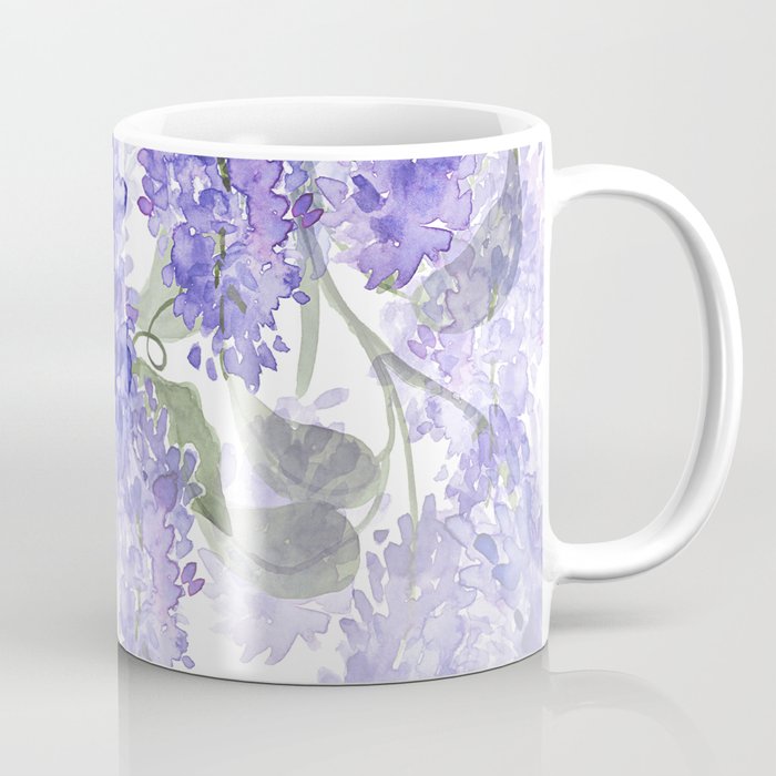 Purple Wisteria Flowers Coffee Mug