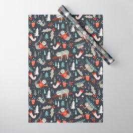 Slothy Holidays Wrapping Paper