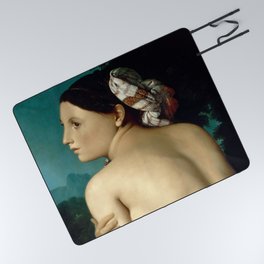 Jean-Auguste-Dominique Ingres "The Half-Length Bather" Picnic Blanket