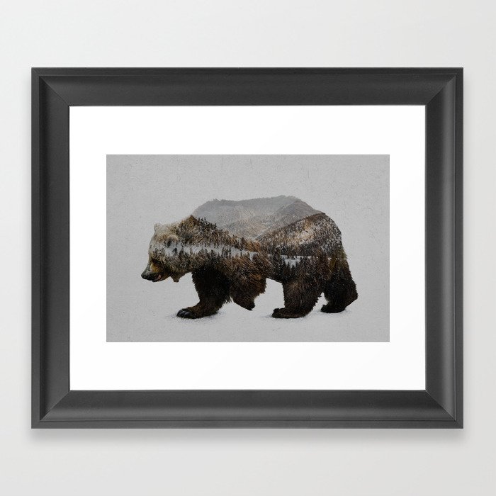 The Kodiak Brown Bear Framed Art Print