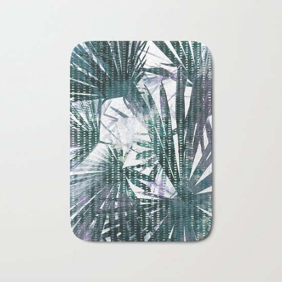Fan Palms Theme Bath Mat