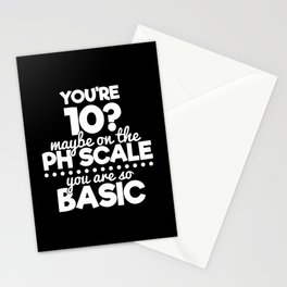 Funny Chemistry Humor Scientist Quote Sassy Stationery Card