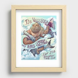 The Vaccines (band poster) Recessed Framed Print