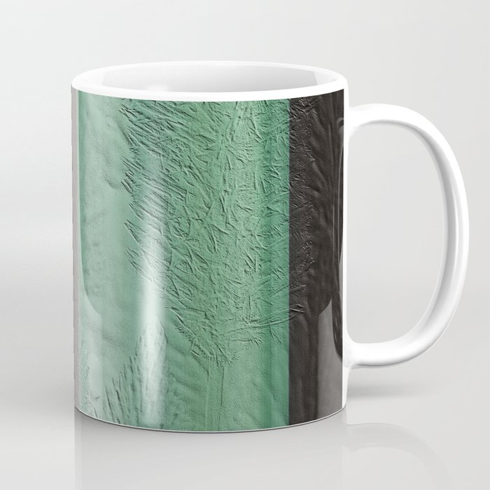Green Leaf Overlay Coffee Mug