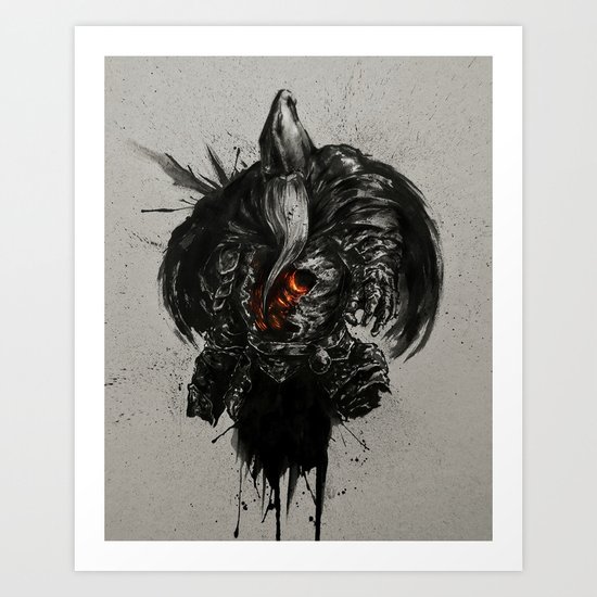 Slave Knight Gael Art Print By Ink4everything Society6 S souls e meta morphoz. slave knight gael art print by ink4everything