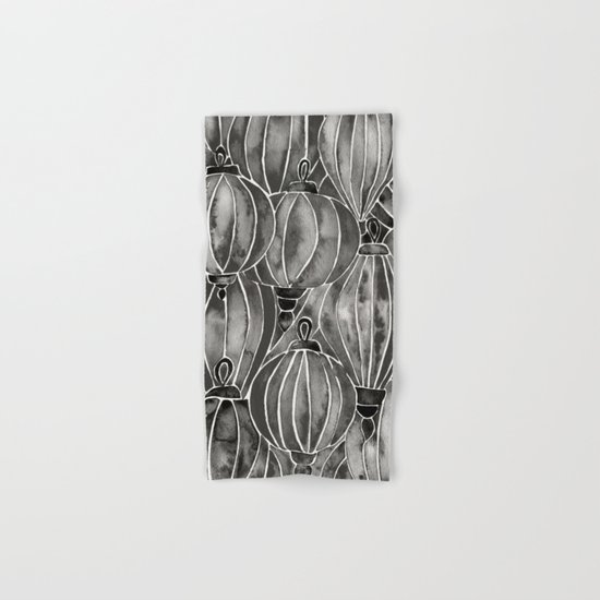 Black Vietnamese Lanterns Hand & Bath Towel