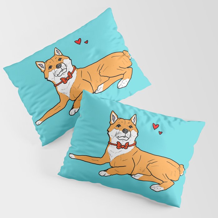 Shiba Inu Love Pillow Sham
