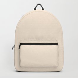 Solid Antique White Minimal Backpack