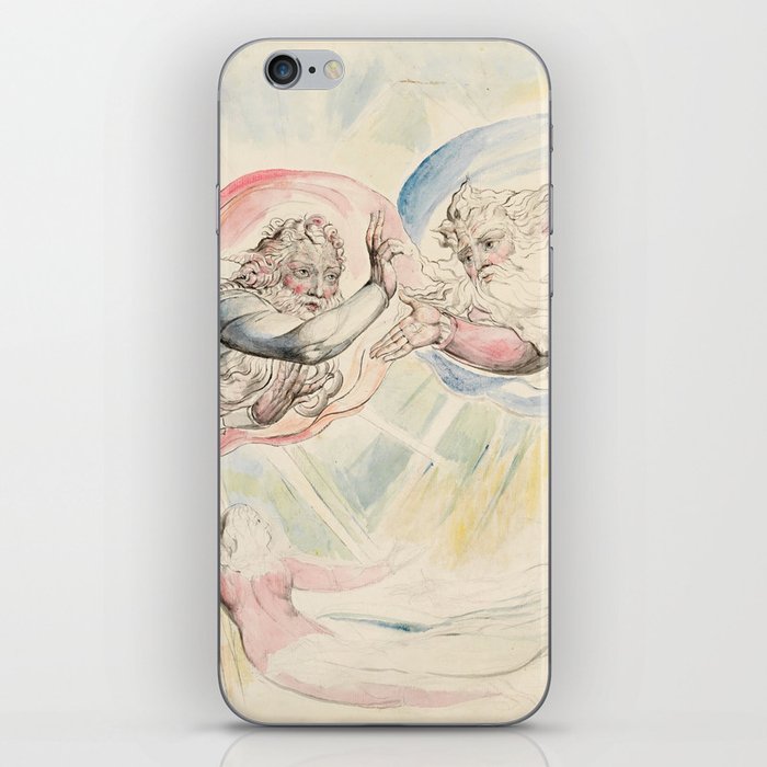 William Blake - St Peter and St James with Dante and Beatrice iPhone Skin