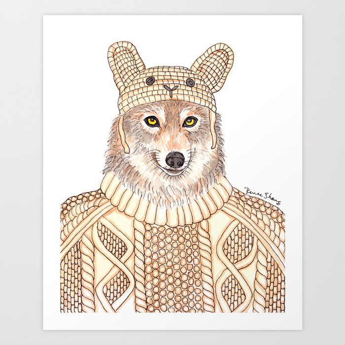 Wolf In Sheep Clothing Art Print By Reneezhang Society6
