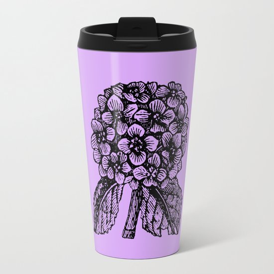 Lavender Hydrangea Travel Mug